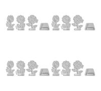 Generisch Lot de 4 moules en silicone pour printemps, pot de fleurs, décoration, plâtre, résine époxy, bricolage, plumes en silicone, moules en silicone pour travaux manuels et projets d'artisanat