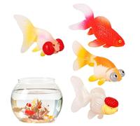 Generisch Lot de 4 Poissons artificiels pour Aquarium - Animaux Marins réalistes - Décoration pour Aquarium, étang de Jardin, intérieur et extérieur comme Accessoires d'intérieur