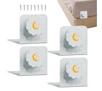 Generisch Lot de 4 supports d'angle antidérapants en forme de L pour chambre d'amis, lits superposés, chambre à coucher, camping, hôtel,