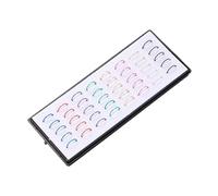 Generisch Lot de 40 anneaux de nez en acier inoxydable de type C - Pour le septum - Décoration de corps - Bijoux - Spray nasal argenté, alliage, No Gemstone