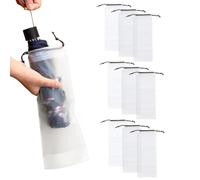 Generisch Lot de 5/10 housses de parapluie pliables et imperméables avec | Housse de parapluie transparente pour voyage, loisirs, excursions, trajets en voiture, activités de plein air