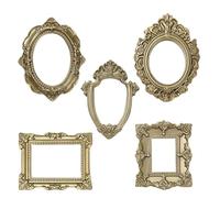 Generisch Lot de 5 cadres photo miniatures - Vintage - Mini cadres photo vintage - Petits éléments de décoration - Pour la décoration murale, le bricolage et