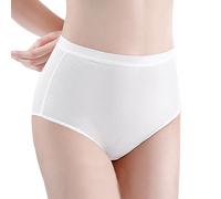 Generisch Lot de 5 culottes jetables en coton pour femme - Blanc, Blanc., L