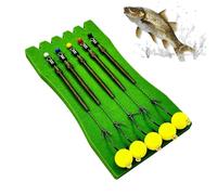 Generisch Lot de 5 hameçons de pêche à la carpe pré-noués - En métal - Avec boule esner - Pour mer, étang, lac, rivière, poisson, truite, crappie, saumon