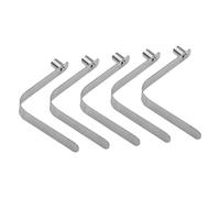 Generisch Lot de 5 pinces à pagaie en forme de V | Clips de bâtons de ski à ressort pour camping, kayak, extérieur, auvent, bateau gonflable, bateau, auvent
