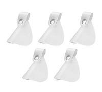 Generisch Lot de 5 protections nasales flexibles pour le soleil, le vent et les UV, indice de protection UPF 50+, noir/blanc, 12 x 8,5 cm