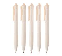 Generisch Lot de 5 stylos à bille noirs rétractables - Stylos à bille lisses - Stylo d'apprentissage portable pour étudiant - Pointe moyenne - Pour filles et femmes