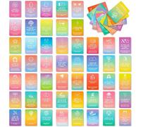 Generisch Lot de 50 cartes d'affirmation positive en forme de cœur