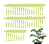 Generisch Lot de 50 Serre-câbles autobloquants en Forme de Feuille - en Nylon résistant aux UV - Fixation végétale pour grimpantes, légumes, intérieur, extérieur, terrasse, Balcon