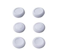 Generisch Lot de 6 capuchons de rechange antidérapants pour manette de joystick analogique, pour joueurs, hommes, femmes, esports, maison, tournoi, voyage, vie quotidienne, blanc