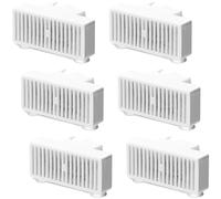 Generisch Lot de 6 filtres de rechange en forme de T pour fontaine pour animaux de compagnie, double filtre avec éponges, filtre à charbon pour fontaine à eau pour mini et cygne, fontaine à eau pour