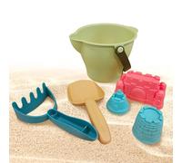 Generisch Lot de 6 jouets pour tout-petits - Seau avec passoire, pelle et moules à sable - Multi-usages pour le camping et la pêche