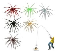 Generisch Lot de 6 leurres artificiels pour oursin, 10 cm, en plastique, pour la pêche à la perche