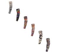 Generisch Lot de 6 manchons de tatouage pour hommes et femmes, crème solaire, manchettes de tatouage, tatouages temporaires, manches de tatouage, manches de tatouage, manches de tatouage, manches de
