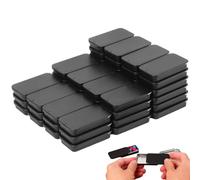 Generisch Lot de 60 petites boîtes en métal rectangulaires - Boîtes à thé portables avec couvercle coulissant - Boîtes de rangement multifonctionnelles pour bonbons, bijoux, bricolage, camping