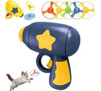 Generisch Lot de 7 lance-hélices pour chat, chien, chaton, chiot (bleu, 7 pièces et 1 spinner phosphorescent)