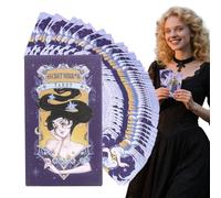Generisch Lot de 78 cartes de tarot - Apprentissage du tarot - Oracles et livre spirituel pour la divination et l'astrologie