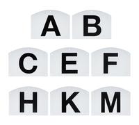 Generisch Lot de 8 marqueurs de lettres de dressage pour montage mural - Kit complet de marquage de dressage avec lettres de dressage - Équipement de dressage équipé