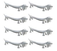 Generisch Lot de 8 porte-baguettes mignons pour couverts en acier inoxydable - Résistant aux chutes - Pour couverts de table - Accessoires de restaurant (argent)