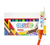 Generisch Lot de marqueurs - Pour adultes - Pointe de 8 mm - Anti-saleté - Double face - Étanche - Multicolore - Lavable - Pour scrapbooking, adultes, voyage, design d'ongles