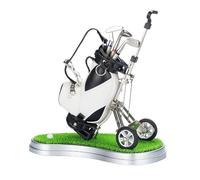 Generisch Lot de stylos de golf - Mini sac de golf avec chariot, 3 clubs de golf et stylos - Ensemble de stylos de club de golf créatifs, cadeaux de Noël uniques pour papa, mari