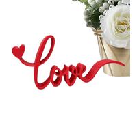 Generisch Love Sign Blocks Décoration de Table Lettres Rouges | Blocs d'affichage en Bois de Lettre, Maison Romantique, Chambre à Coucher, Salle à Manger, Bureau, hôtel, fête, Centre de Table