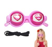 Generisch Lunettes curiosités - Fonction clignotante manuelle - Accessoire de costume - Pour les spectacles sur scène, les réunions de famille, les fêtes et célébrations, les représentations