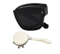 Generisch Lunettes de à porter sur les lunettes - Protection UV - Lunettes de pliables - Portable pour le sport, la conduite, l'extérieur, les femmes et les hommes, Noir , voir