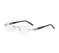 Generisch Lunettes de mise au point automatique avec réglage automatique, lunettes qui s'adaptent automatiquement à la vision, zoom intelligent, mise au point automatique près, argenté, 200 Grad