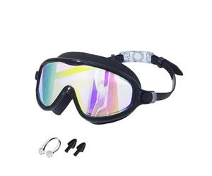 Generisch Lunettes de natation pour - Verre transparent avec large monture, imperméables et anti-buée | Flexibles, confortables pour les filles, la piscine, les exercices de natation