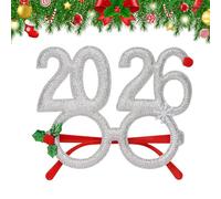 Generisch Lunettes de Noël 2026 - Accessoires décoratifs - Pour adolescents, adultes, bureau, dîner, réunion de famille, défilé de vacances, Nouvel An, activités scolaires, fête de nuit