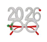 Generisch Lunettes de Noël pour | Accessoires de lunettes 2026, boîte photo, pour , adolescents, dîner de bureau, chanter des chants de Noël, réunion de famille, fête à thème, défilé de