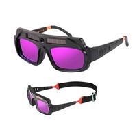 Generisch Lunettes de protection pour soudure, lunettes de soudage de sécurité avec obscurcissement automatique, protection des yeux, capuchon de protection léger pour ferme, laboratoire, soudeur