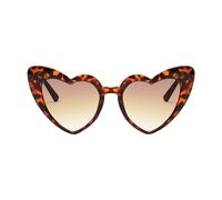Generisch Lunettes de soleil en forme d'amour | Transparent teinté bonbon | Lunettes tendance transparentes teintées Candy avec protection UV pour festivals