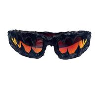 Generisch Lunettes de soleil pour femme | Lunettes de soleil collantes faites à la main | Protection UV400 | Tons tendance tendance | Lunettes rétro pour Halloween, cosplay, fêtes, rouge, voir