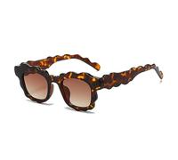 Generisch Lunettes de soleil rétro punk ondulées femmes nuances cool hommes lunettes de soleil irrégulières lunettes Uv400, c2, Taille unique