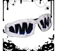 Generisch Lunettes de soleil tendance pour femme - Lunettes de fête d'Halloween - Protection UV400 - Lunettes de soleil élégantes - Mode sombre - Pour les vacances, les concerts et les fêtes