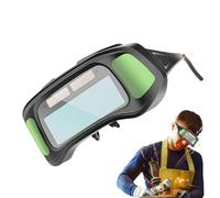 Generisch Lunettes de soudure de protection pour les yeux - Lunettes de protection solaires - Lunettes de vision industrielles réglables - Équipement de protection d'atelier - Travail des métaux