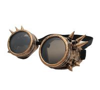 Generisch Lunettes vintage victoriennes Steampunk 12 x 6 cm Lunettes de moto Cosplay Lunettes de soleil gothiques Lunettes de soudage Punk