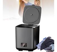 Generisch Machine à laver portable 10 l avec tuyau de vidange, machine à laver compacte entièrement automatisée, commande tactile LCD, 4 vitesses, idéale pour la maison et l'appartement