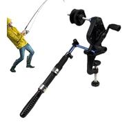 Generisch Machine de moulinet de pêche - Lignes pour bobines de moulinet de pêche, pas de lignes torsadées - Système de station de bobine - Outil de bobine de pêche compact - Bobines - Enrouleur de