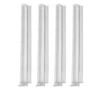 Generisch Mahjong Pushers et Racks en acrylique avec poussoirs Mah Jongg Tile Tably Accessoires de jeu de société Lot de 4 Mah Jongg Tile Tably en acrylique pour réunion de famille