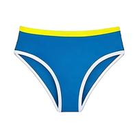 Generisch Maillot de bain bicolore pour fille avec taille élastique douce pour la plage, la piscine, bas d'été confortable de style extérieur, bleu, 5-6 ans