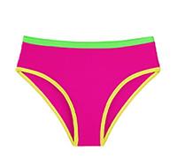 Generisch Maillot de bain bicolore pour fille avec taille élastique douce pour la plage, la piscine, bas d'été confortable de style extérieur, Rose, 7-8 ans