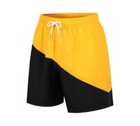 Generisch Maillot de Bain Homme Noir Court Border Couple Short de Sport et de Fitness en Nylon pour Hommes Peut Marcher Sous L'eau S Maillot de Bain pour Homme, jaune, L