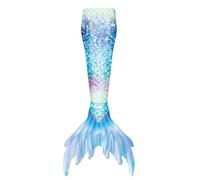 Generisch Maillot de bain pour fille avec bikini - Pour enfant - Cosplay - Pour l'été - Pour 4 à 13 ans, 2-bleu clair, 8-9 ans