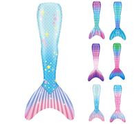 Generisch Maillot de bain pour fille avec bikini - Pour enfant - Cosplay - Pour l'été - Pour 4 à 13 ans, Bleu clair, 10-11 ans