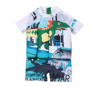 Generisch Maillot de bain pour fille - Style robe de natation avec brassards - Pour l'été - Piscine - Plage - Plaisir aquatique, Gris clair., 12-18 mois