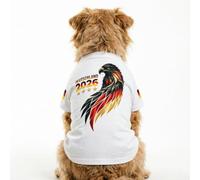 Generisch Maillot de football pour chien - Thème national - Débardeur élastique - Gilet doux pour chiot et chat - Design léger à manches courtes - Liberté de mouvement - Vêtement de sport pour animal