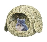 Generisch Maison d' pour lapin | Niche tissée pour animaux | Niche tissée | à la main | Petite cage à animaux | Tapis à foin pour cochons d'Inde, lapins, hamsters, chinchillas, écureuils